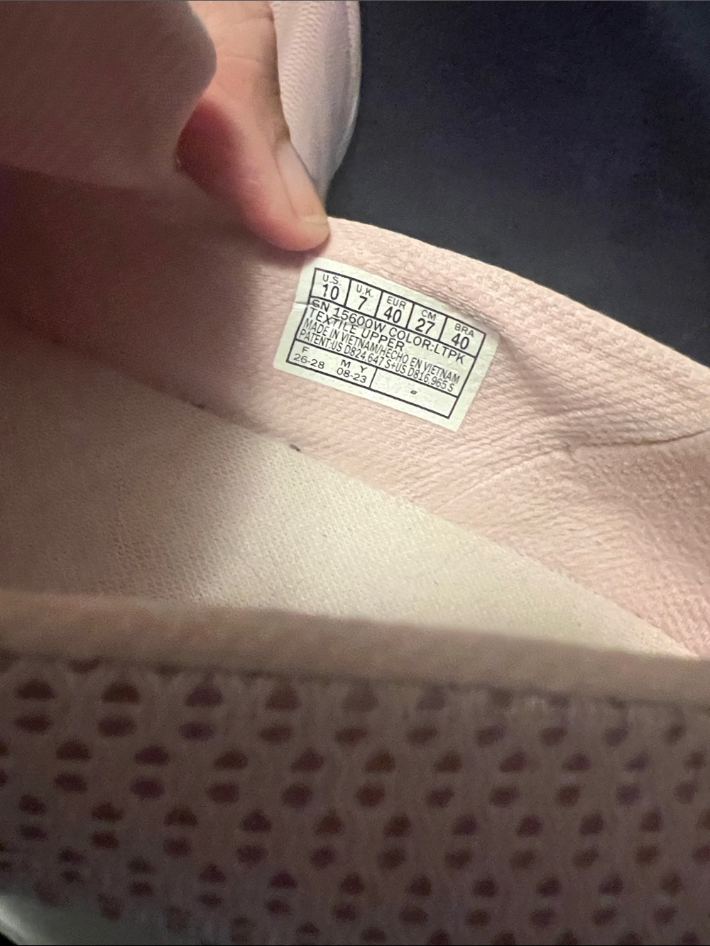 Skechers Women's Light Pink Slip-On GOwalk Max Sneakers size 10 - Picture 7 of 13